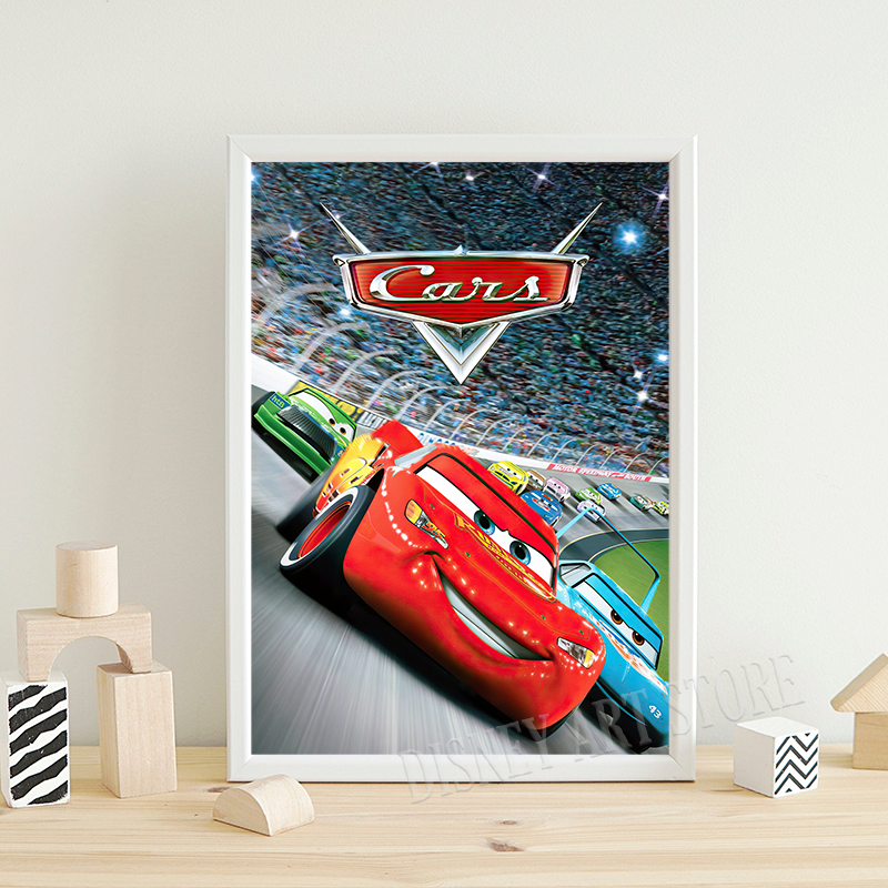 Cars Cartoon Movie Art Prints  - Lighting Mcqueen Decor 리뷰 및 가격