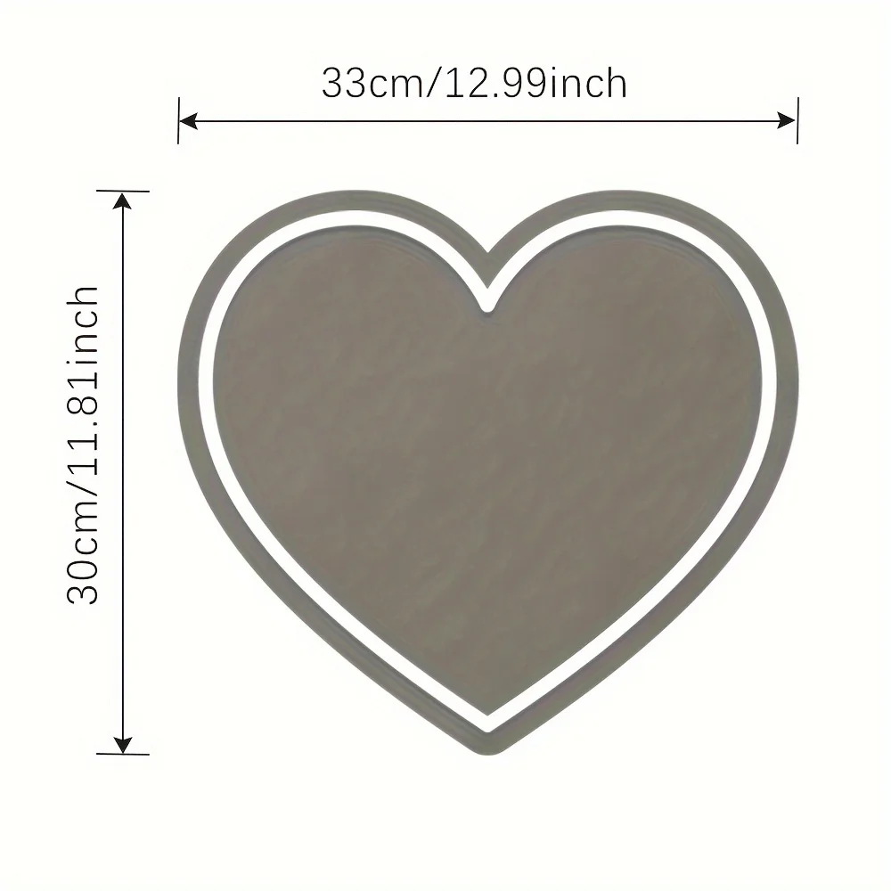 Heart Shape LED Mirror with Wa - Lighting Room Decor Photo 리뷰 및 가격