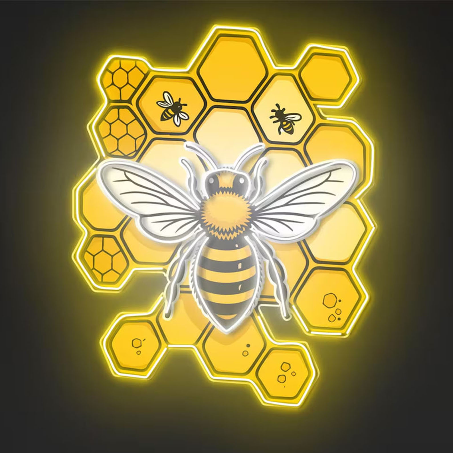 Bee Neon Sign,Garden LED Sign, - Neon Sign Custom Led 리뷰 및 가격