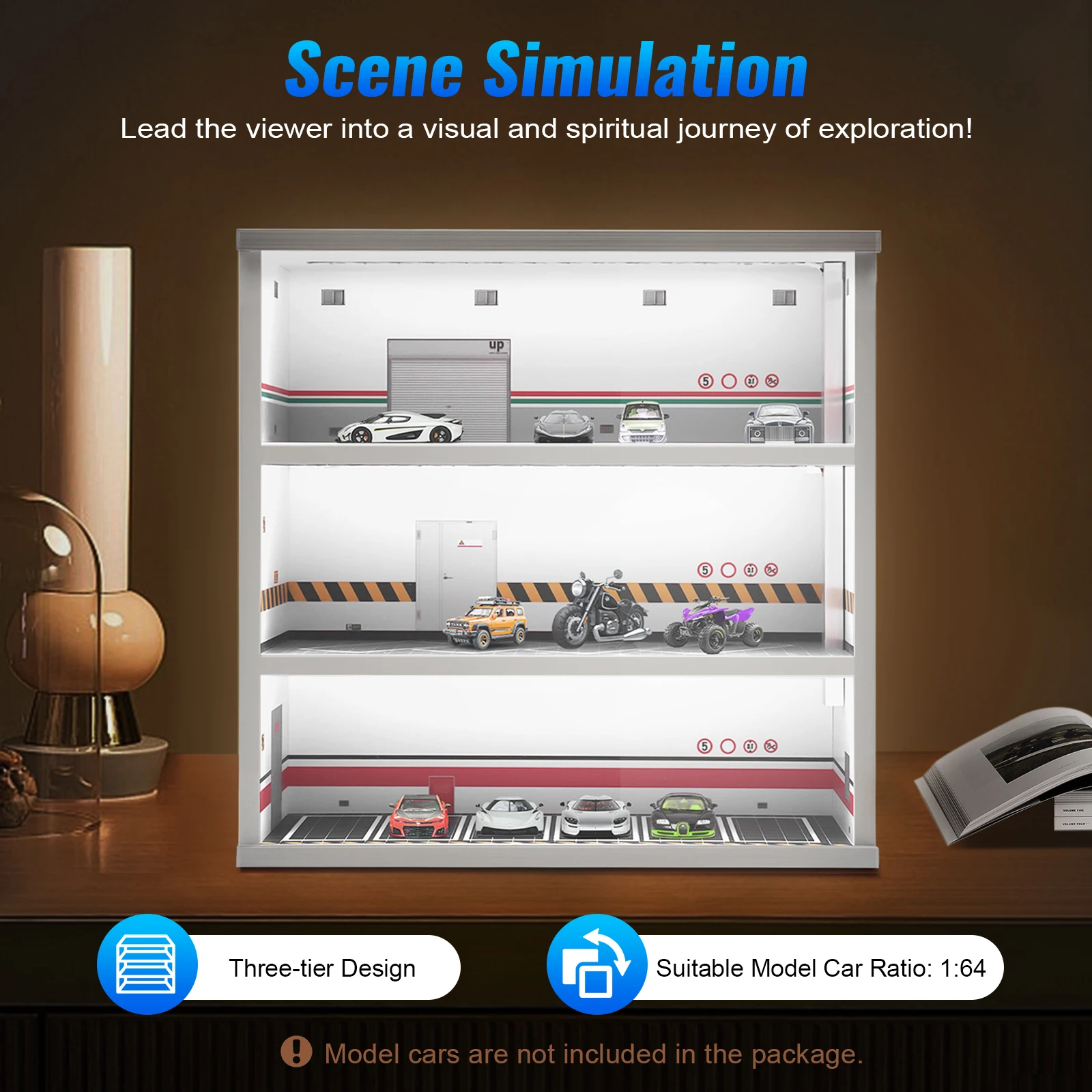 3-Layer Model Car Display Case - Lighting & Home Decor Studio Photos 리뷰 및 가격