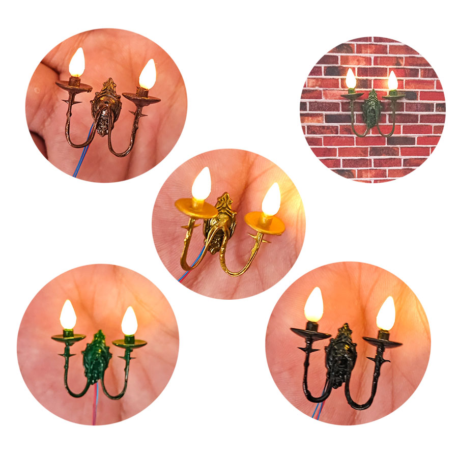 1set 3V Ho Scale Miniature Wal - Lighting Metal Wall Decor 리뷰 및 가격