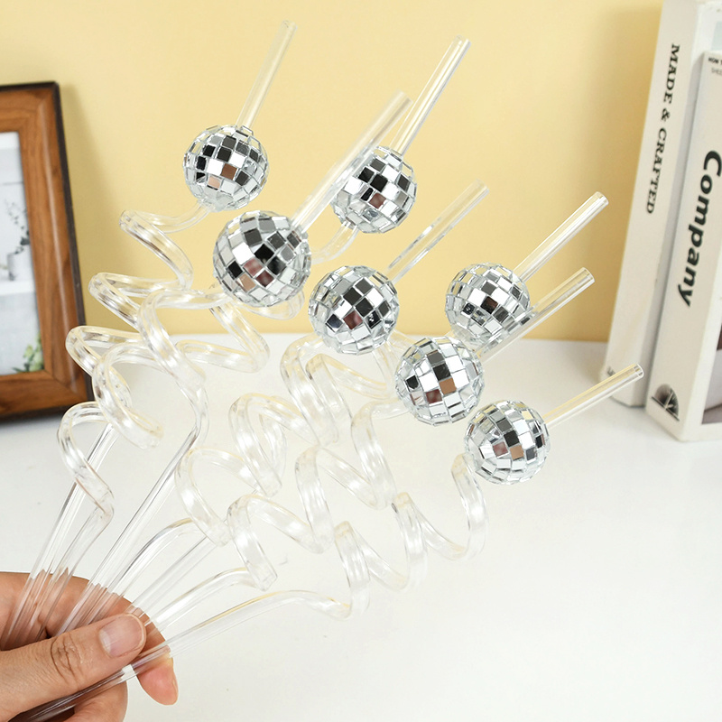 6pcs Mirror Disco Ball Straws  - Disco Ball Mirror 리뷰 및 가격