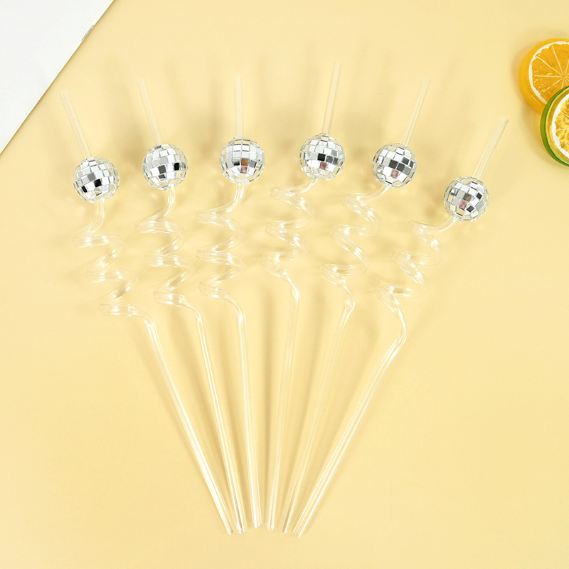6pcs Mirror Disco Ball Straws  - Disco Ball Mirror 리뷰 및 가격