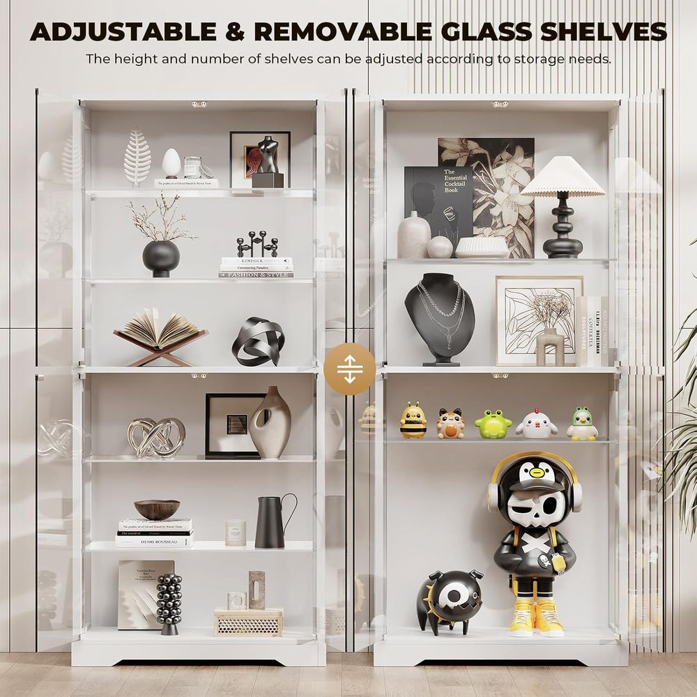 71 6-Tier Glass Door Display C - Lighting & Home Decor Studio Photos 리뷰 및 가격