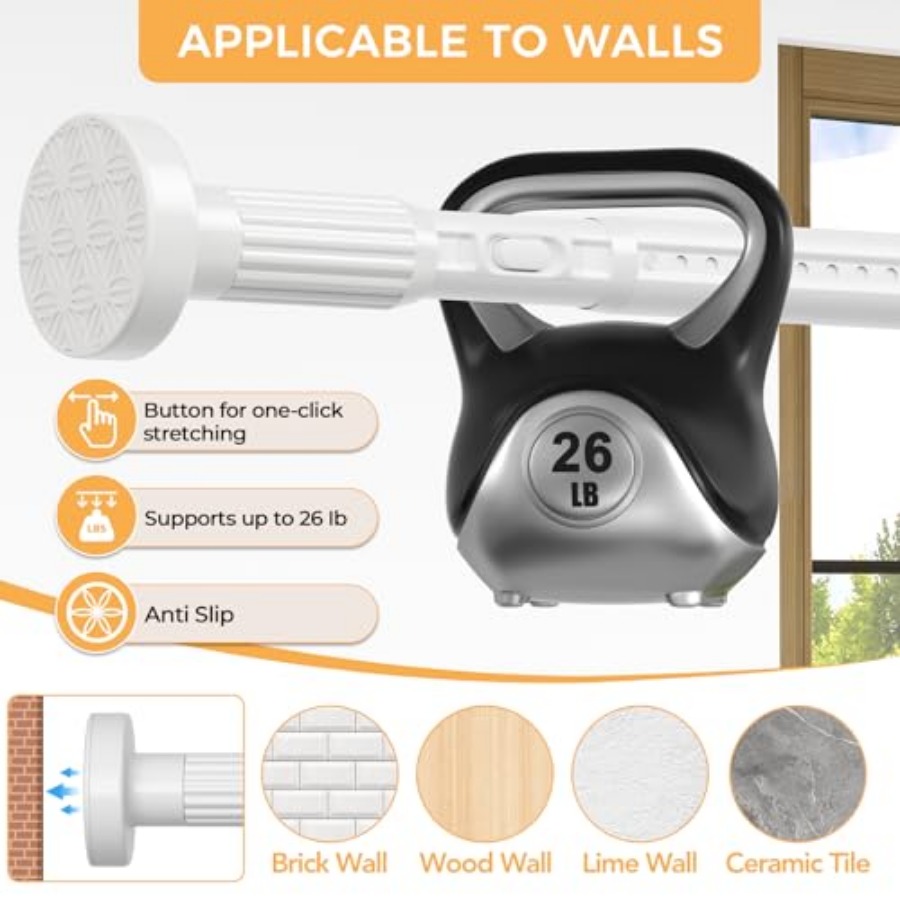 2 Pack Long Tension Curtain Ro - Decor Lighting Pack 리뷰 및 가격