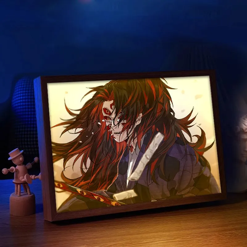 Demon Slayer Action Figures Li - Lighting Room Decor Photo 리뷰 및 가격