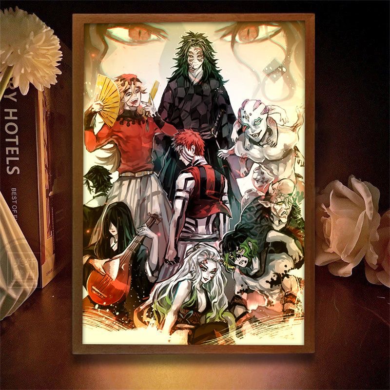 Demon Slayer Action Figures Li - Lighting Room Decor Photo 리뷰 및 가격