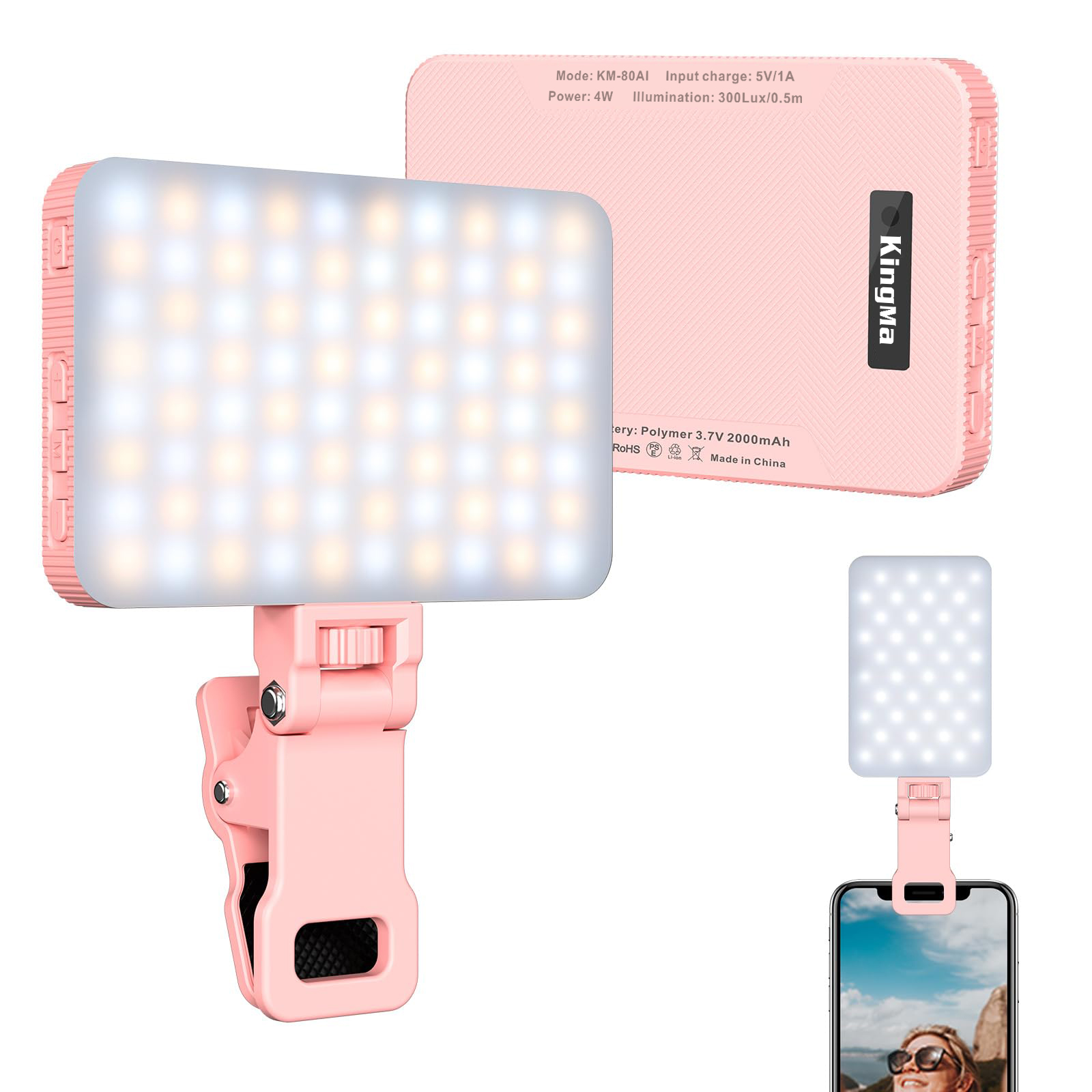King Ma Pink Rechargeable Self - Lighting Gallery 리뷰 및 가격