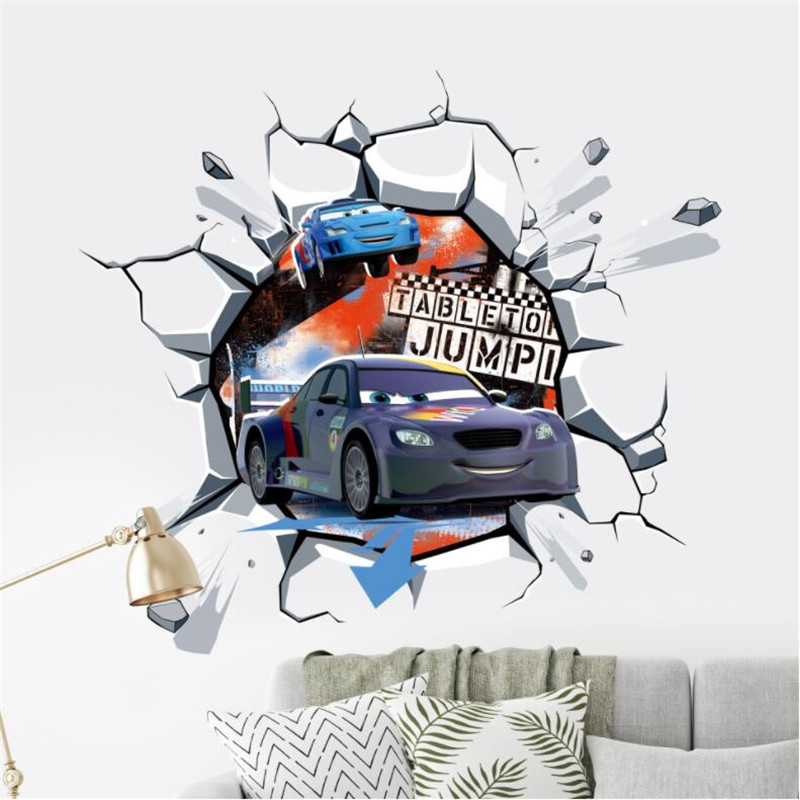 3D Cartoon Cars 2 Wall Sticker - Lighting Mcqueen Decor 리뷰 및 가격