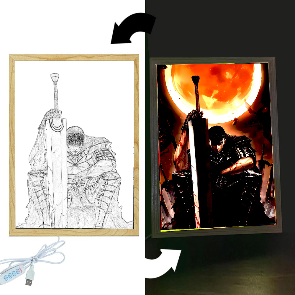 Anime Figure Light Painting Ph - Lighting Room Decor Photo 리뷰 및 가격