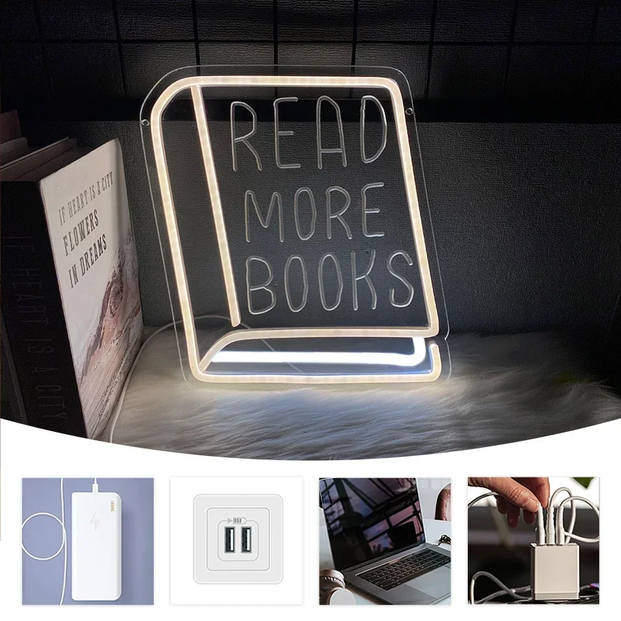 Read More Books LED Neon Light - Lighting Decor And More 리뷰 및 가격