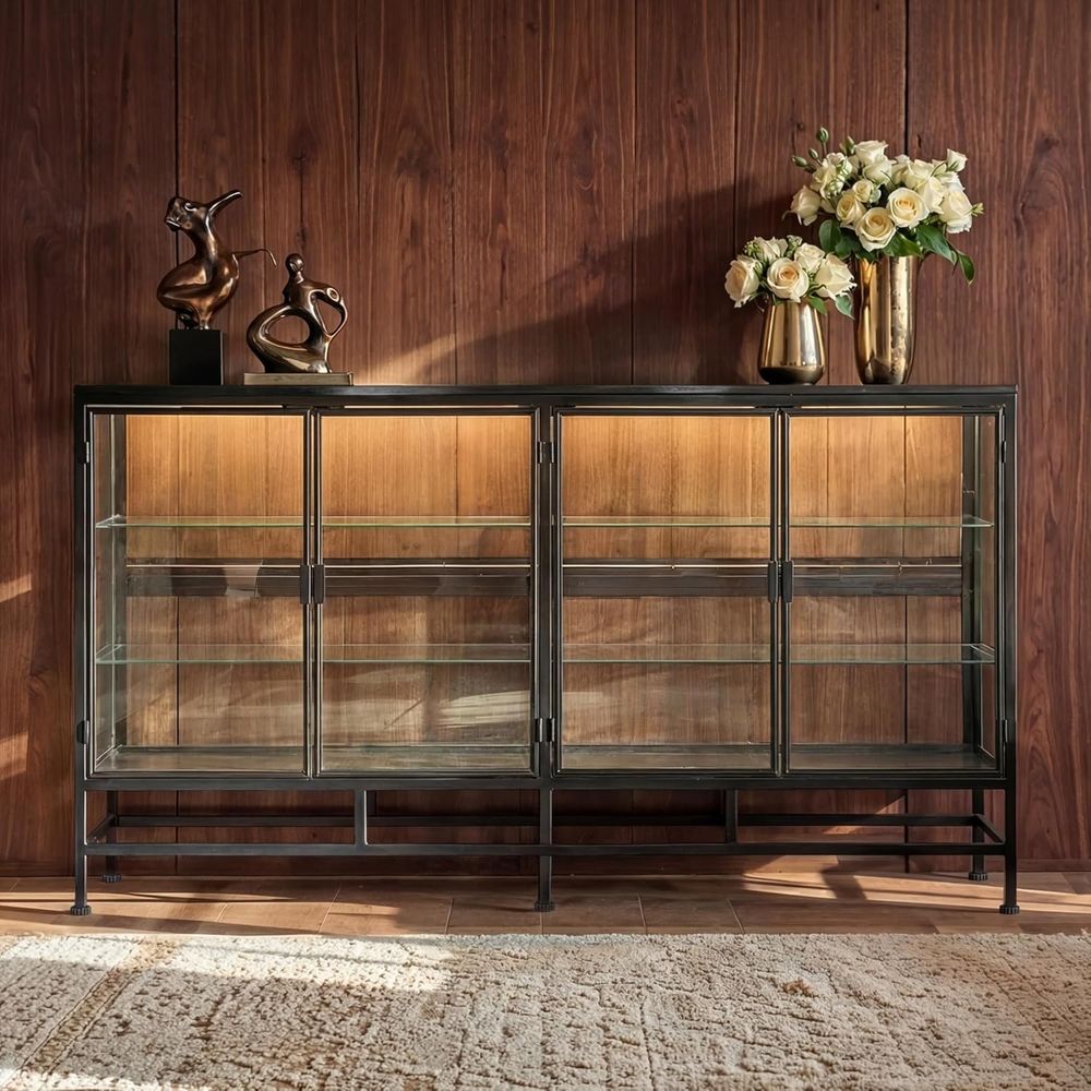 64 Metal Framed Glass Door Dis - Lighting & Home Decor Studio Photos 리뷰 및 가격