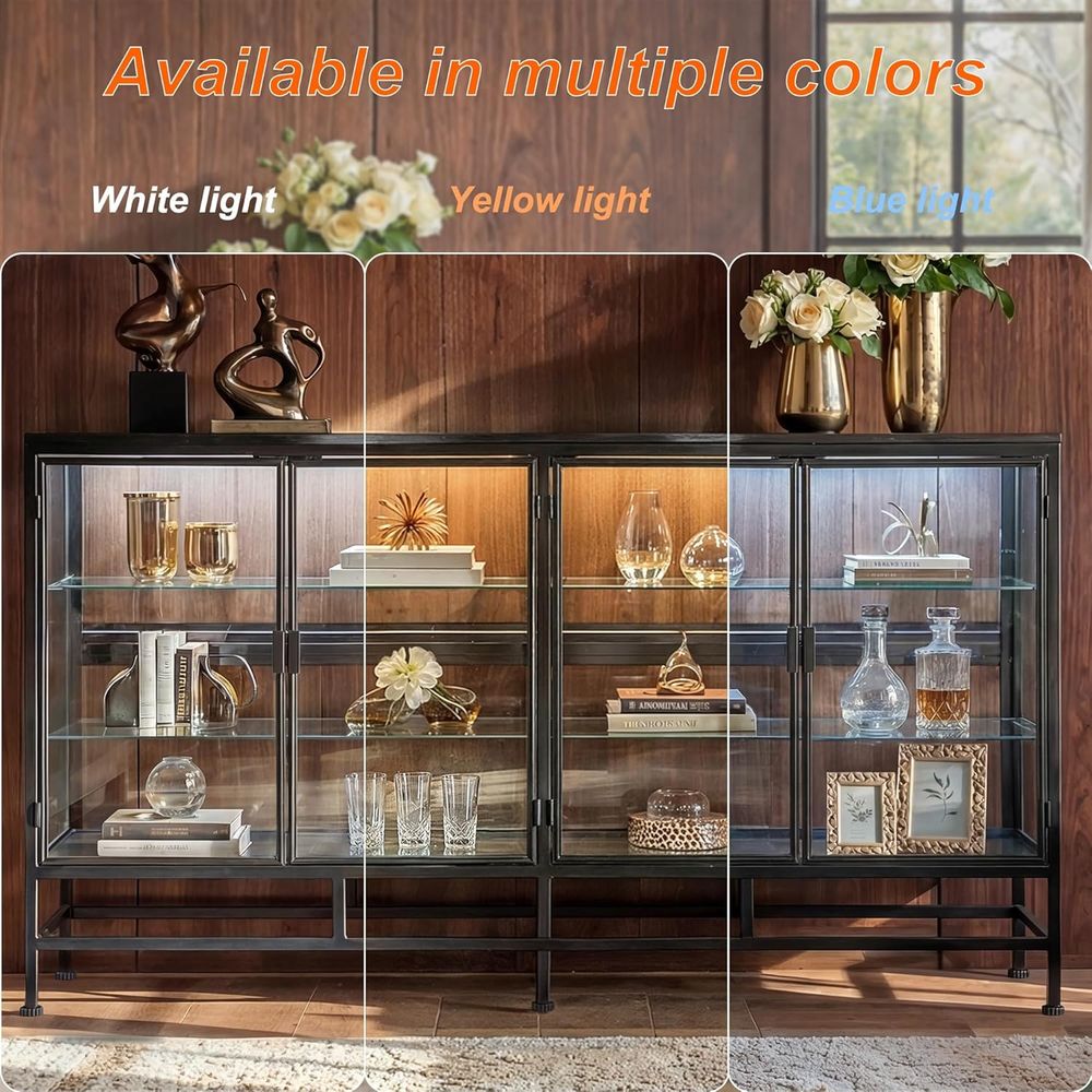 64 Metal Framed Glass Door Dis - Lighting & Home Decor Studio Photos 리뷰 및 가격