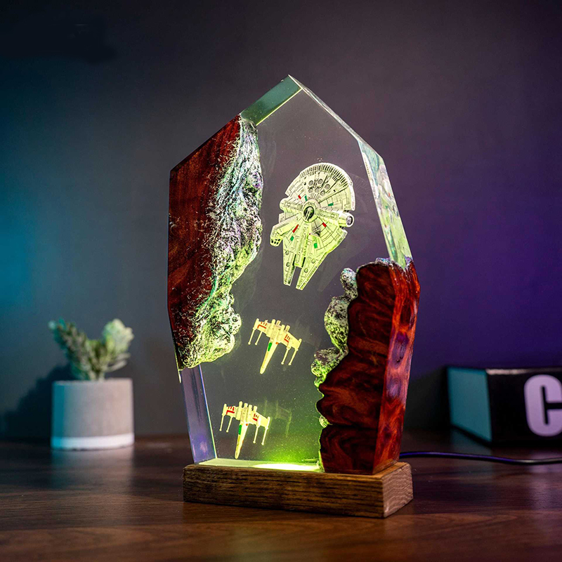 Table Resin Lamp Universe War  - Lighting Decoration For Wedding 리뷰 및 가격