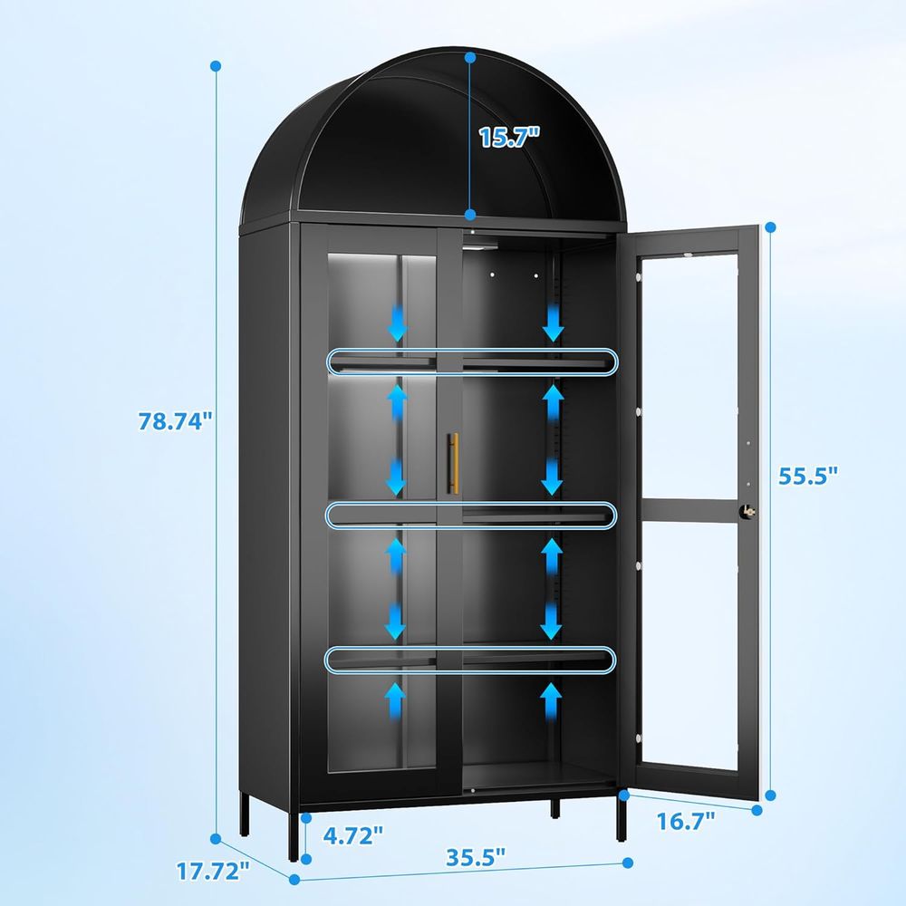 78.74 High Metal Arched Cabine - Lighting & Home Decor Studio Photos 리뷰 및 가격