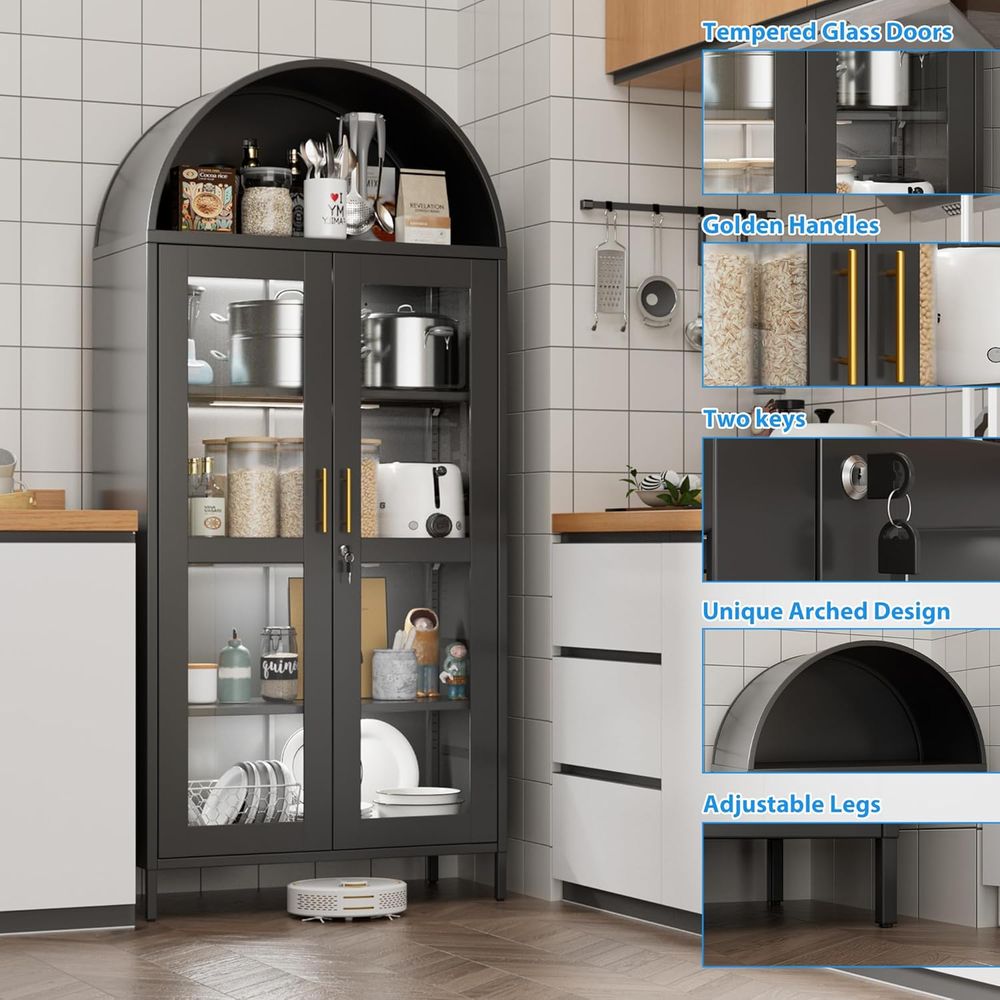 78.74 High Metal Arched Cabine - Lighting & Home Decor Studio Photos 리뷰 및 가격