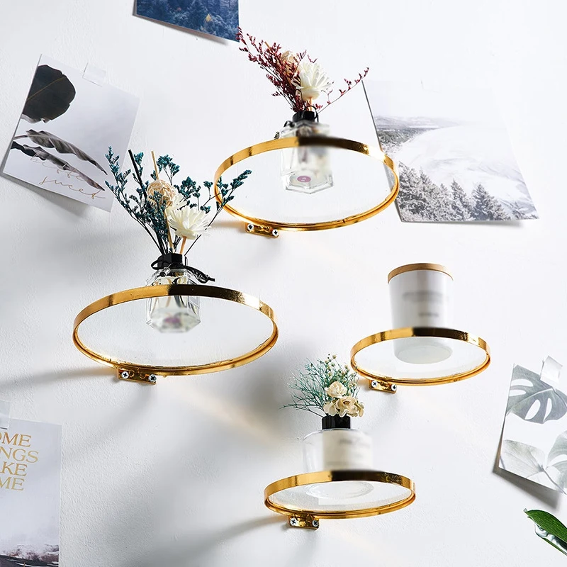 Round Wall Hanging Iron & Glas - Lighting Metal Wall Decor 리뷰 및 가격