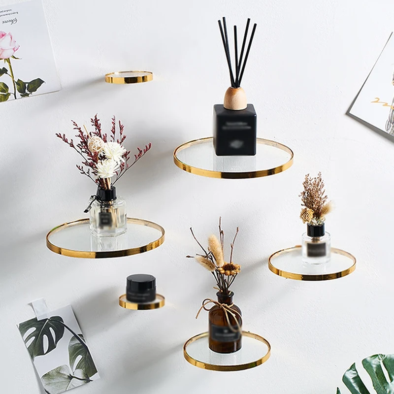 Round Wall Hanging Iron & Glas - Lighting Metal Wall Decor 리뷰 및 가격