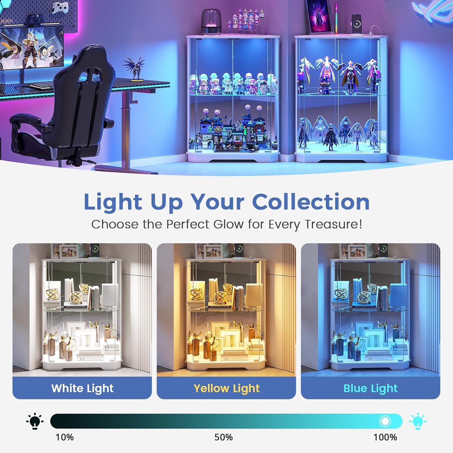 Corner Display Cabinet Set of  - Lighting & Home Decor Studio Photos 리뷰 및 가격