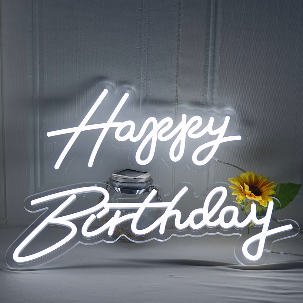 Large Size Happy Birthday Cust - Neon Sign Custom Led 리뷰 및 가격