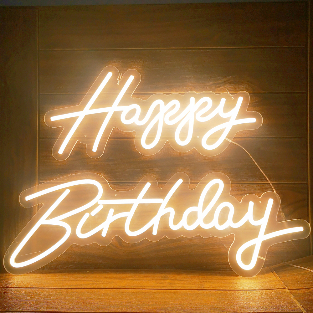Large Size Happy Birthday Cust - Neon Sign Custom Led 리뷰 및 가격