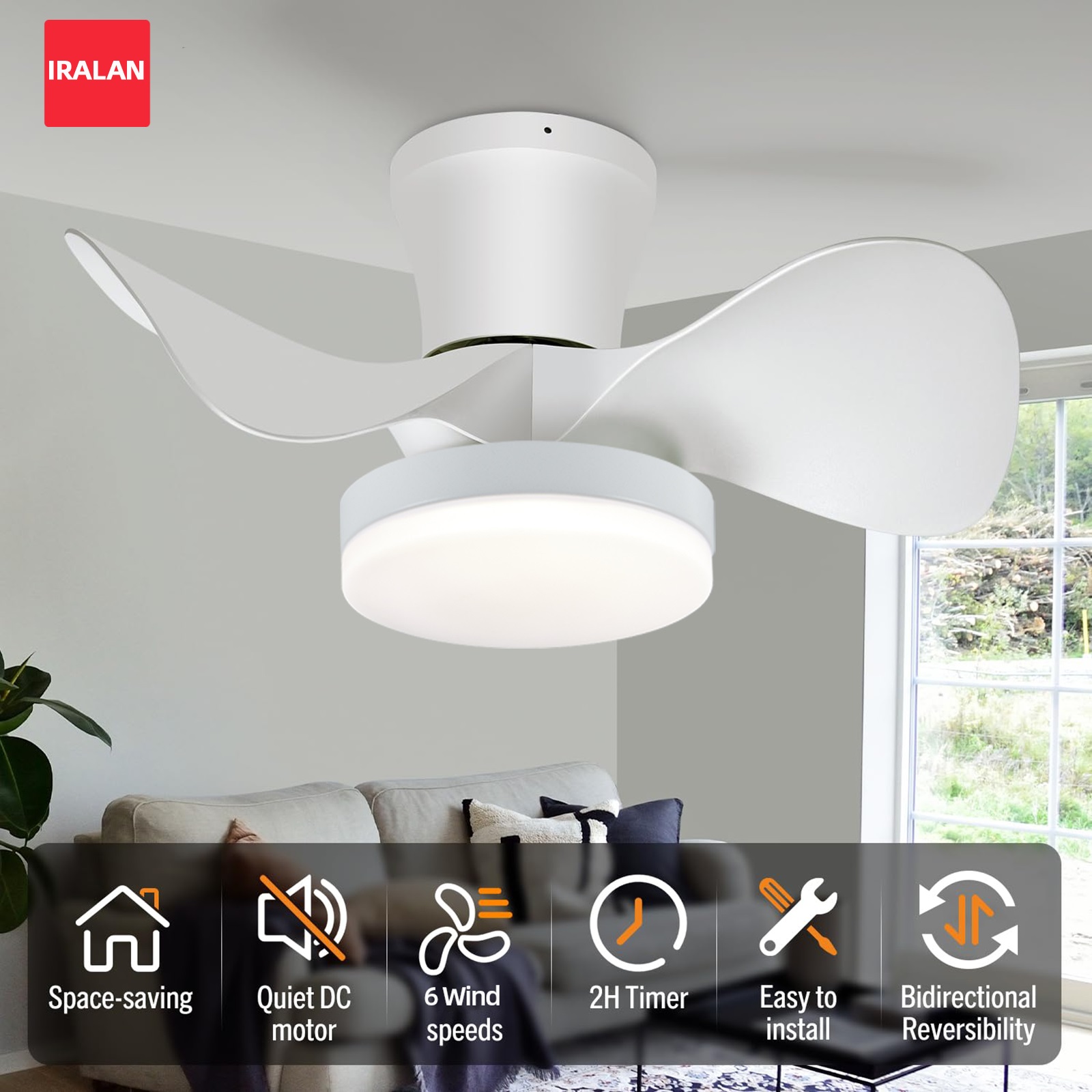 22 Inch Modern Ceiling Fan wit - Decor Lighting Ceiling Fans 리뷰 및 가격