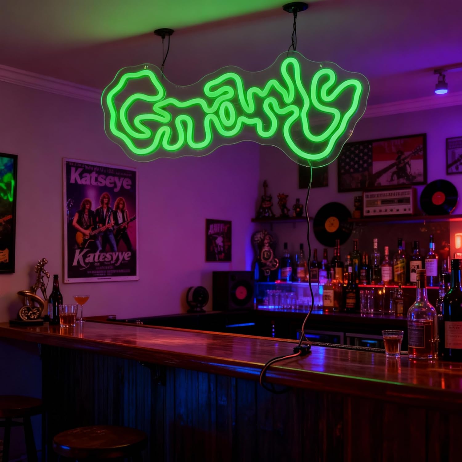 Gnarly Neon Sign Art Wall Ligh - Garage Lighting Decor 리뷰 및 가격