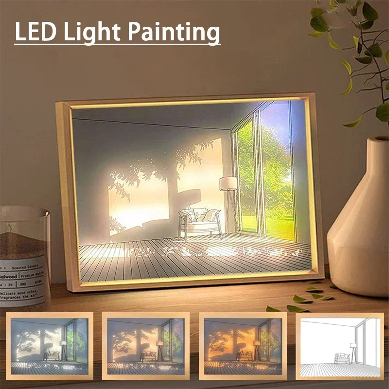 Decorative LED Light Painting  - Lighting Room Decor Photo 리뷰 및 가격