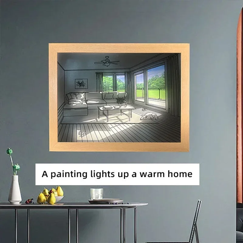 Decorative LED Light Painting  - Lighting Room Decor Photo 리뷰 및 가격