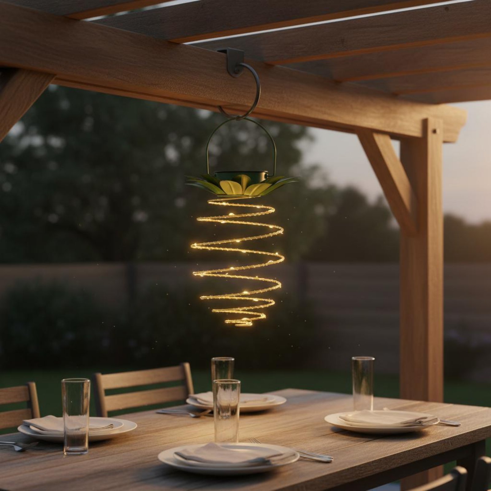 2 Pieces Solar Pineapple Lamp  - Lighting Decoration Outdoor 리뷰 및 가격