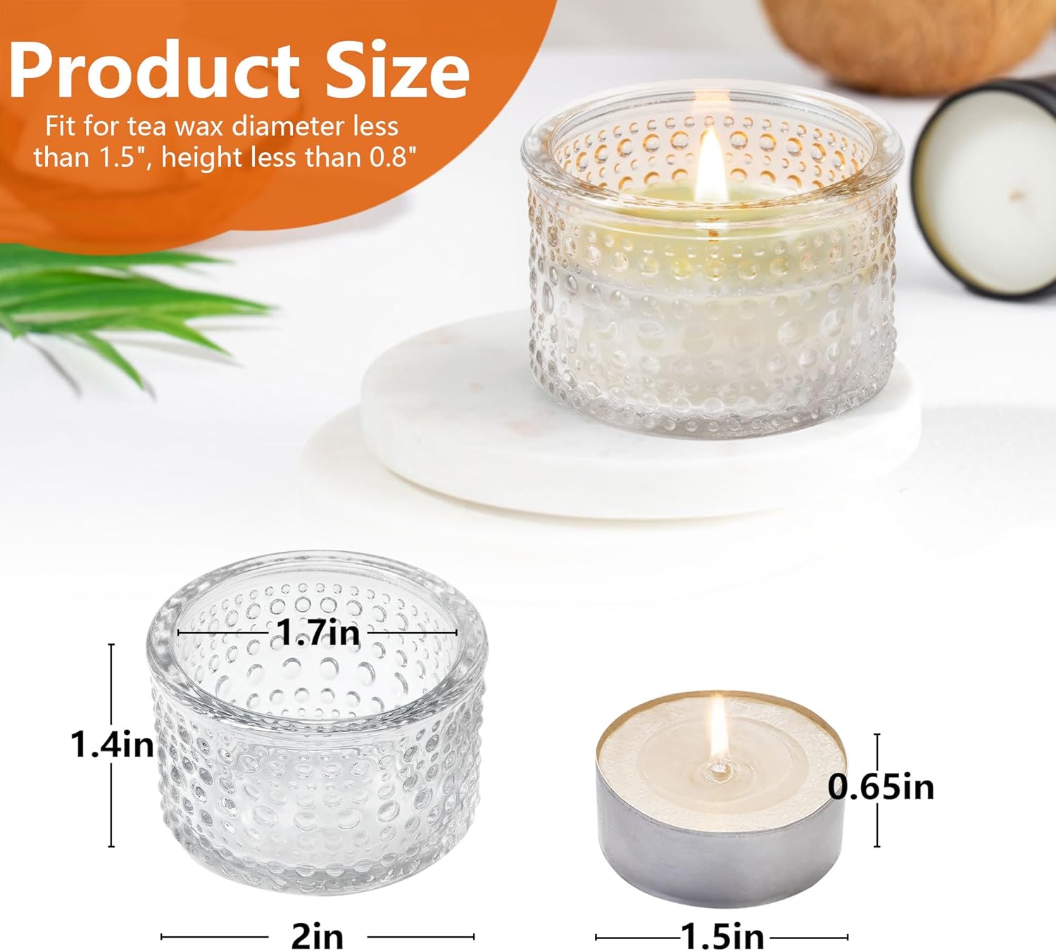 Clear Tealight Candle Holders  - Candle Holder Set 리뷰 및 가격
