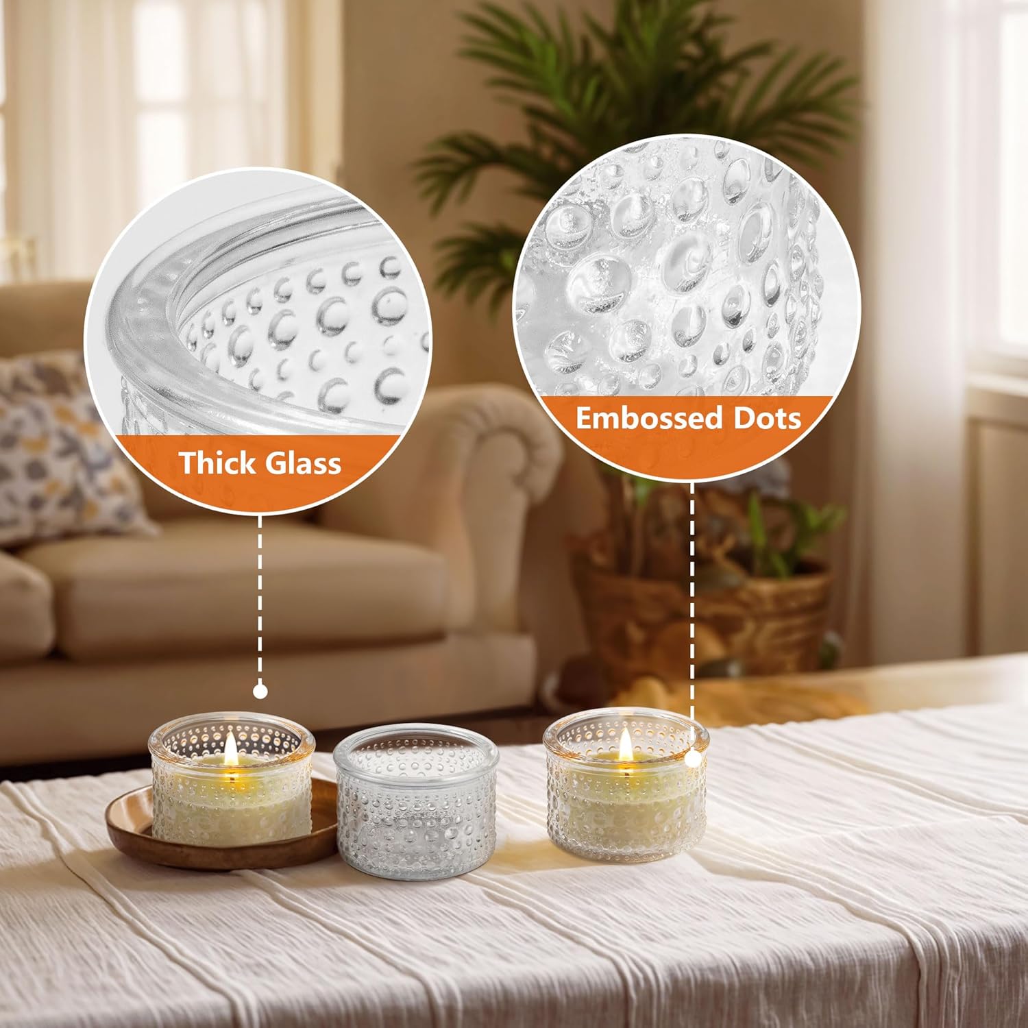 Clear Tealight Candle Holders  - Candle Holder Set 리뷰 및 가격