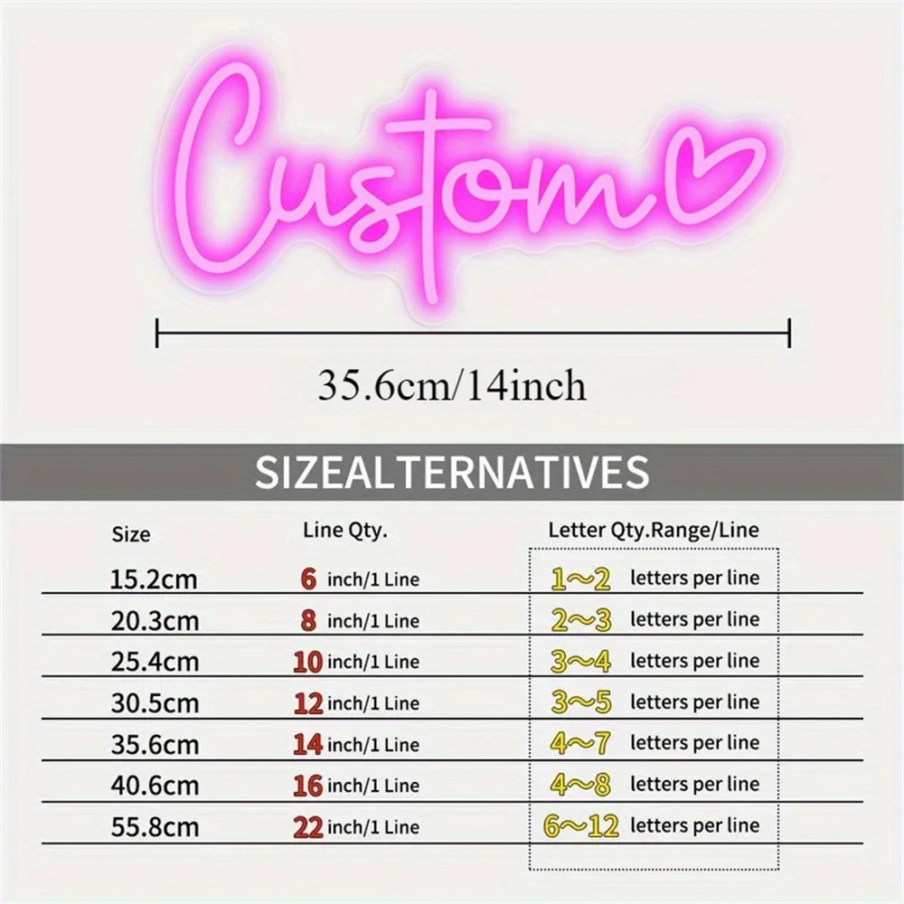 Custom LED Neon Sign Heart USB - Neon Sign Custom Led 리뷰 및 가격