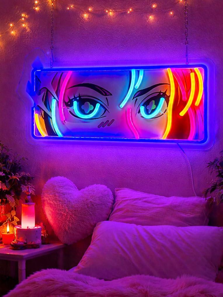 Passionate Eyes Neon Sign USB  - Garage Lighting Decor 리뷰 및 가격