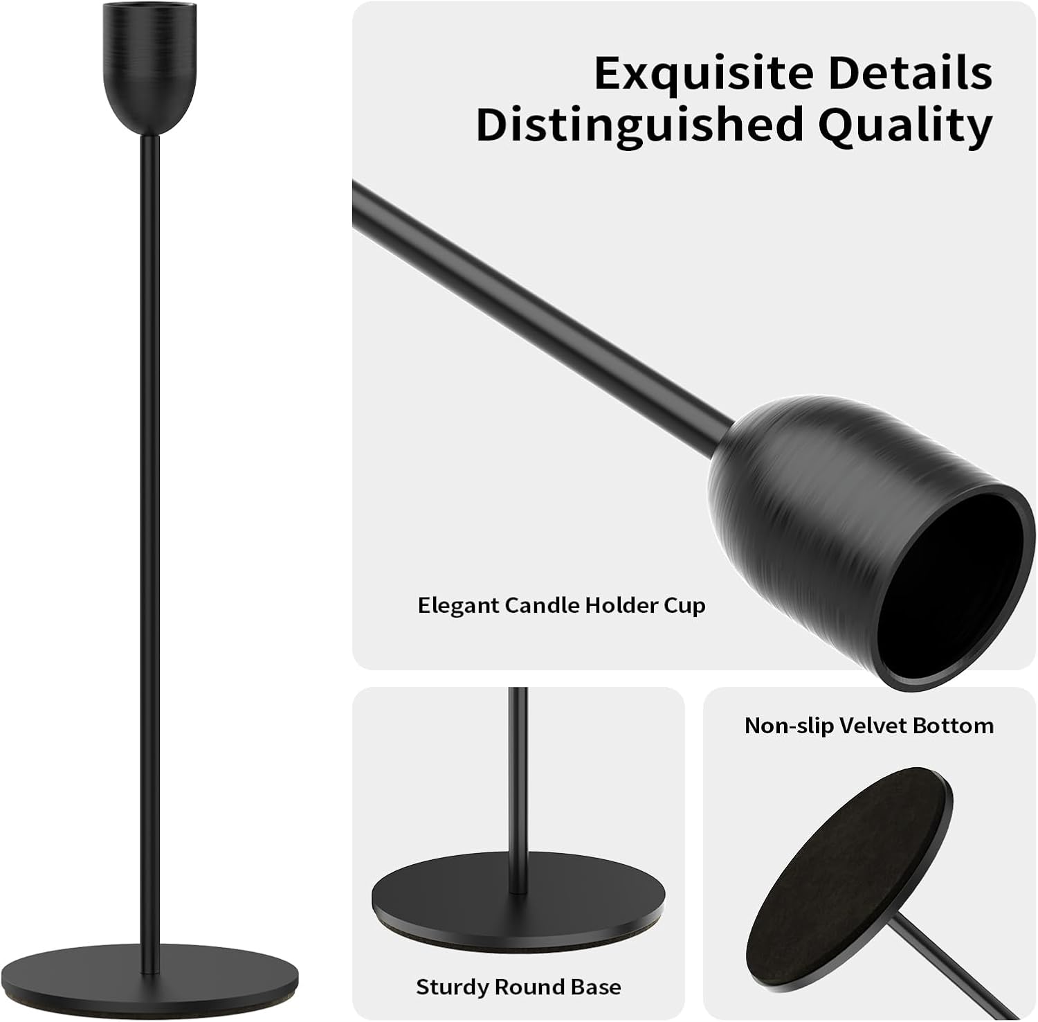 3PCS Black Candle Holder Set f - Candle Holder Set 리뷰 및 가격