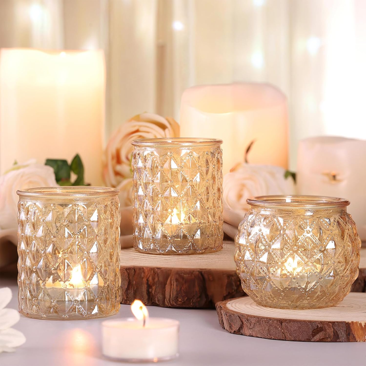 Gold Votive Candle Holders for - Candle Holder Set 리뷰 및 가격