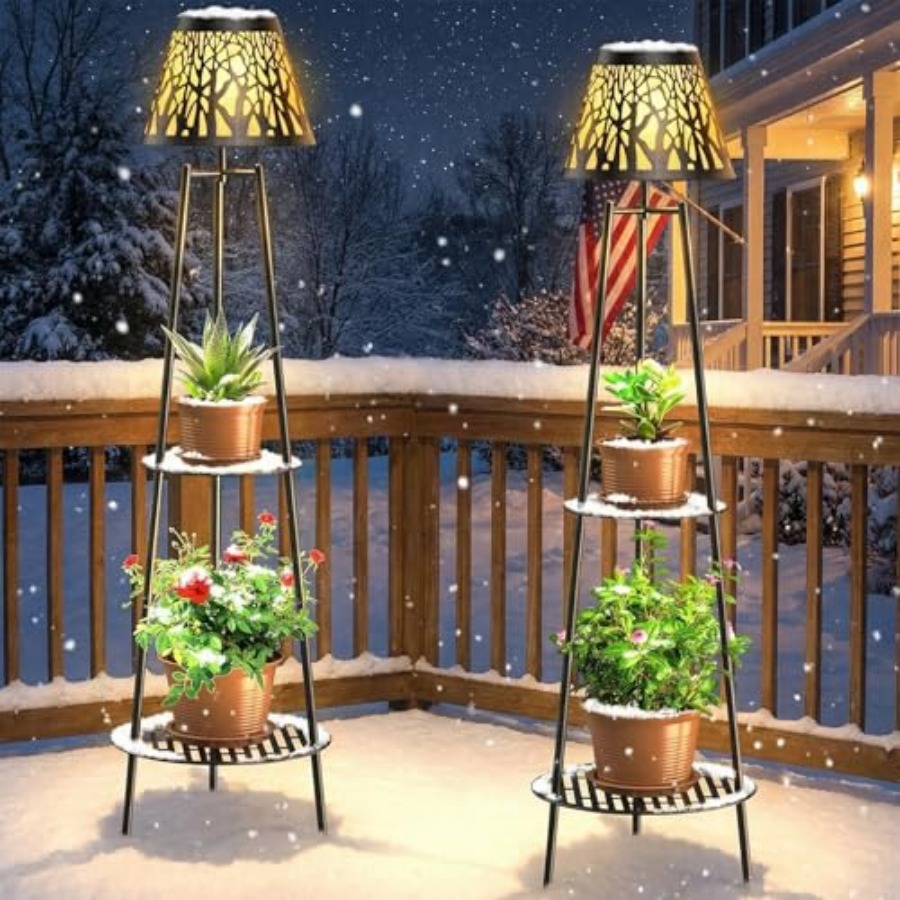 2 Pack Outdoor Solar Floor Lam - Decor Lighting Pack 리뷰 및 가격