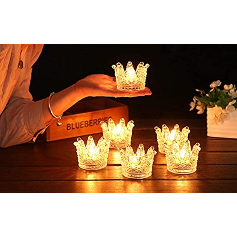 Crown Glass Tealight Candle Ho - Candle Holder Set 리뷰 및 가격