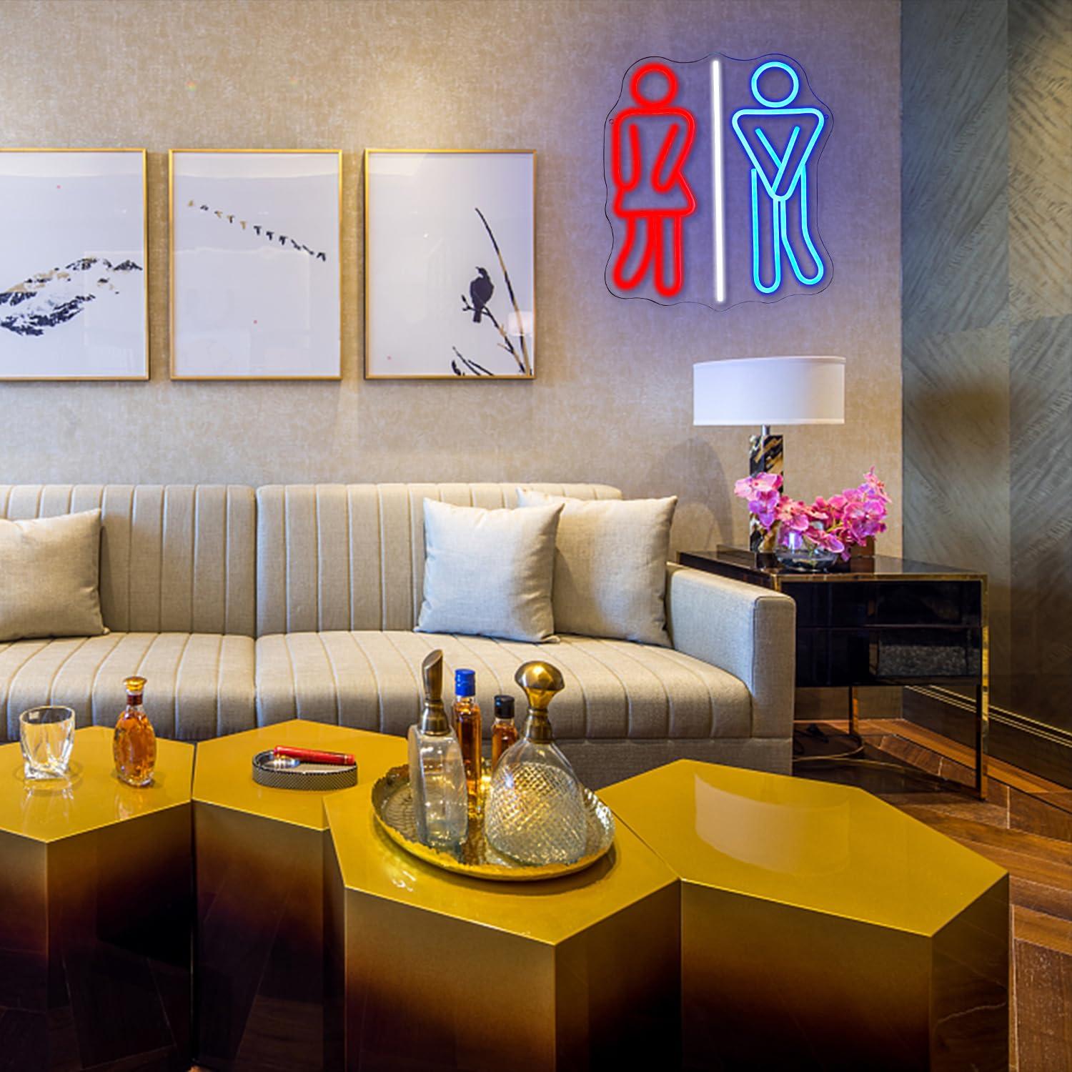 Restroom Neon Signs Toilets US - Lighting Decoration In Bedroom 리뷰 및 가격