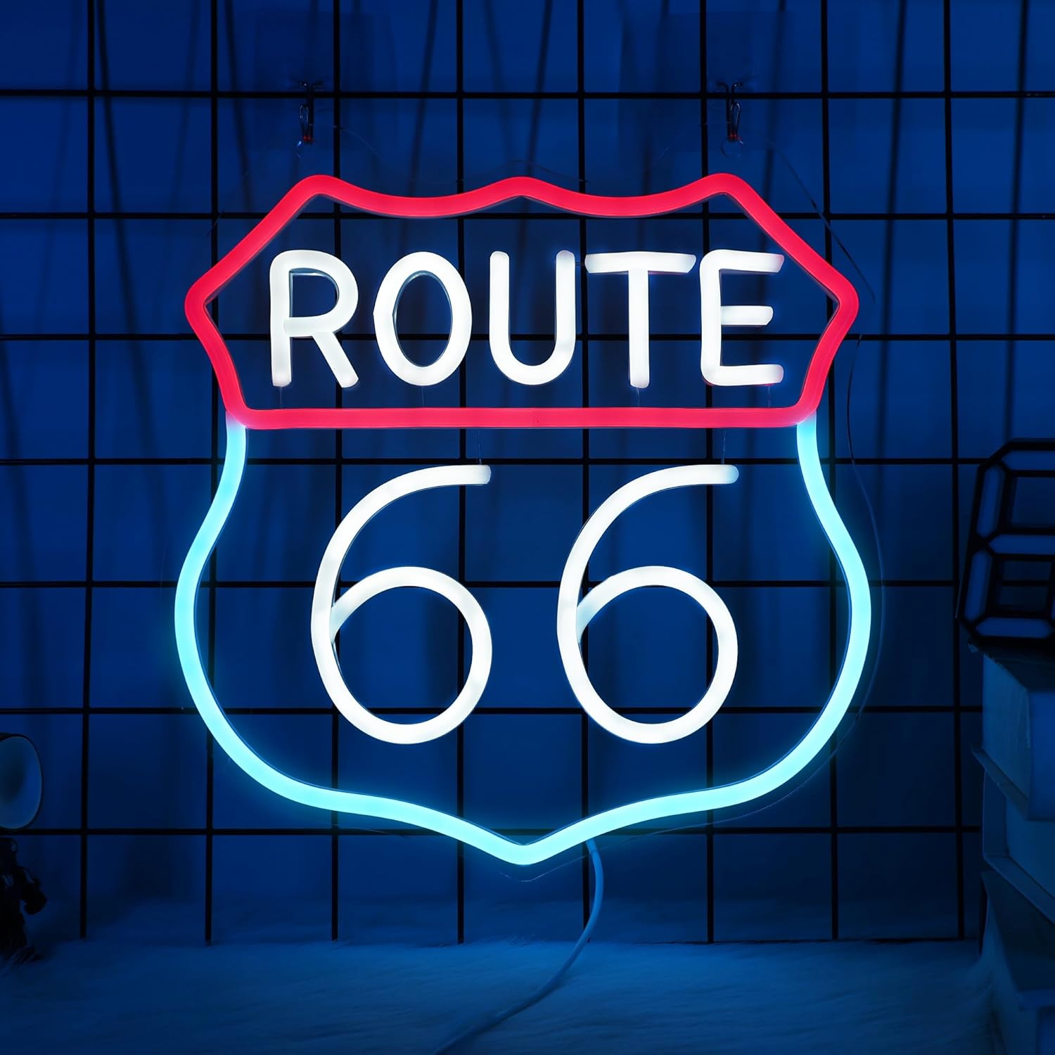 Route 66 Neon Sign Art Wall Li - Garage Lighting Decor 리뷰 및 가격