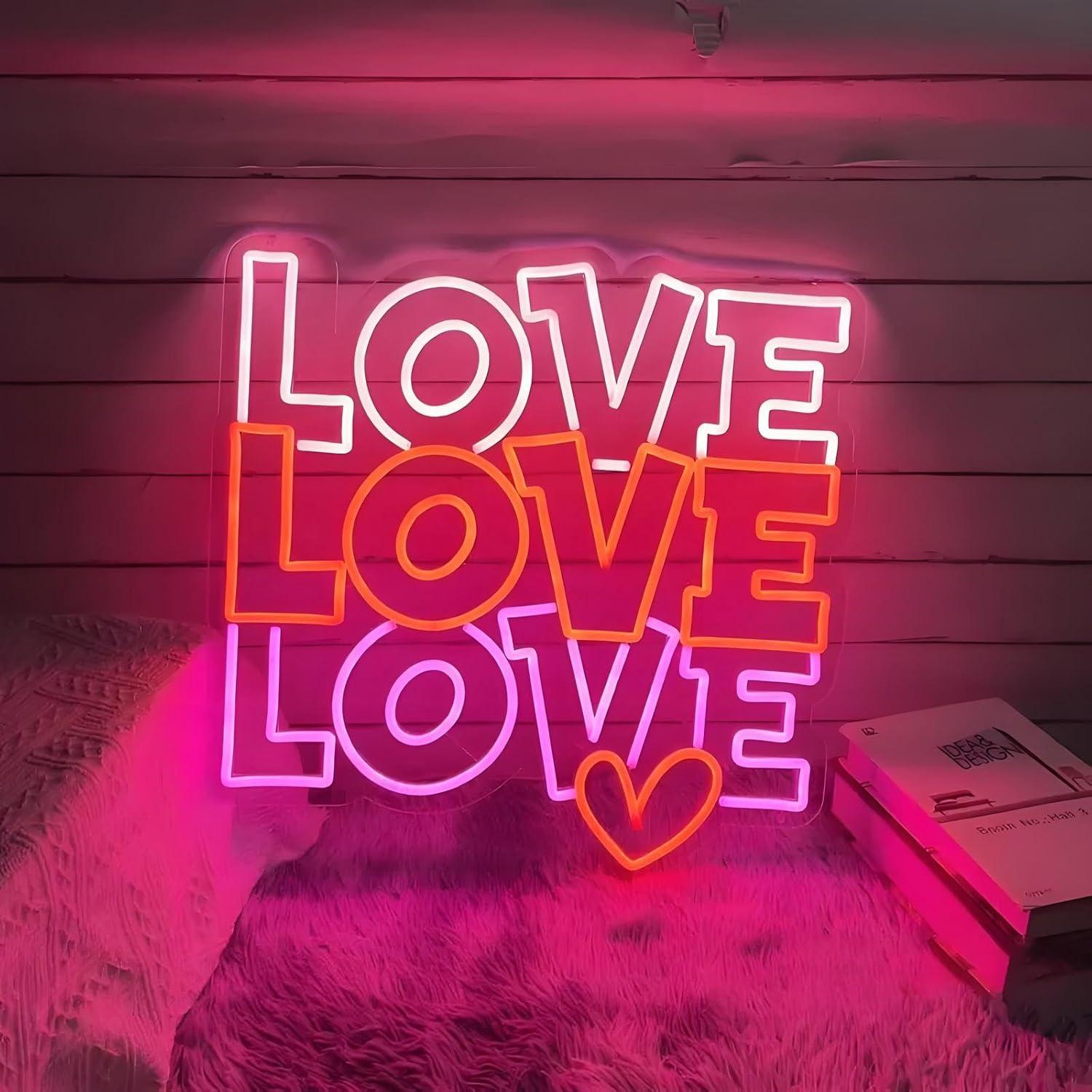 Love Neon Sign USB Dimmable LE - Lighting Decoration For Wedding 리뷰 및 가격