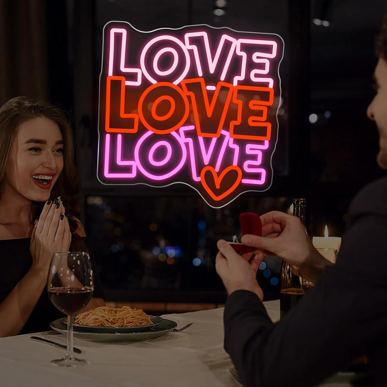 Love Neon Sign USB Dimmable LE - Lighting Decoration For Wedding 리뷰 및 가격