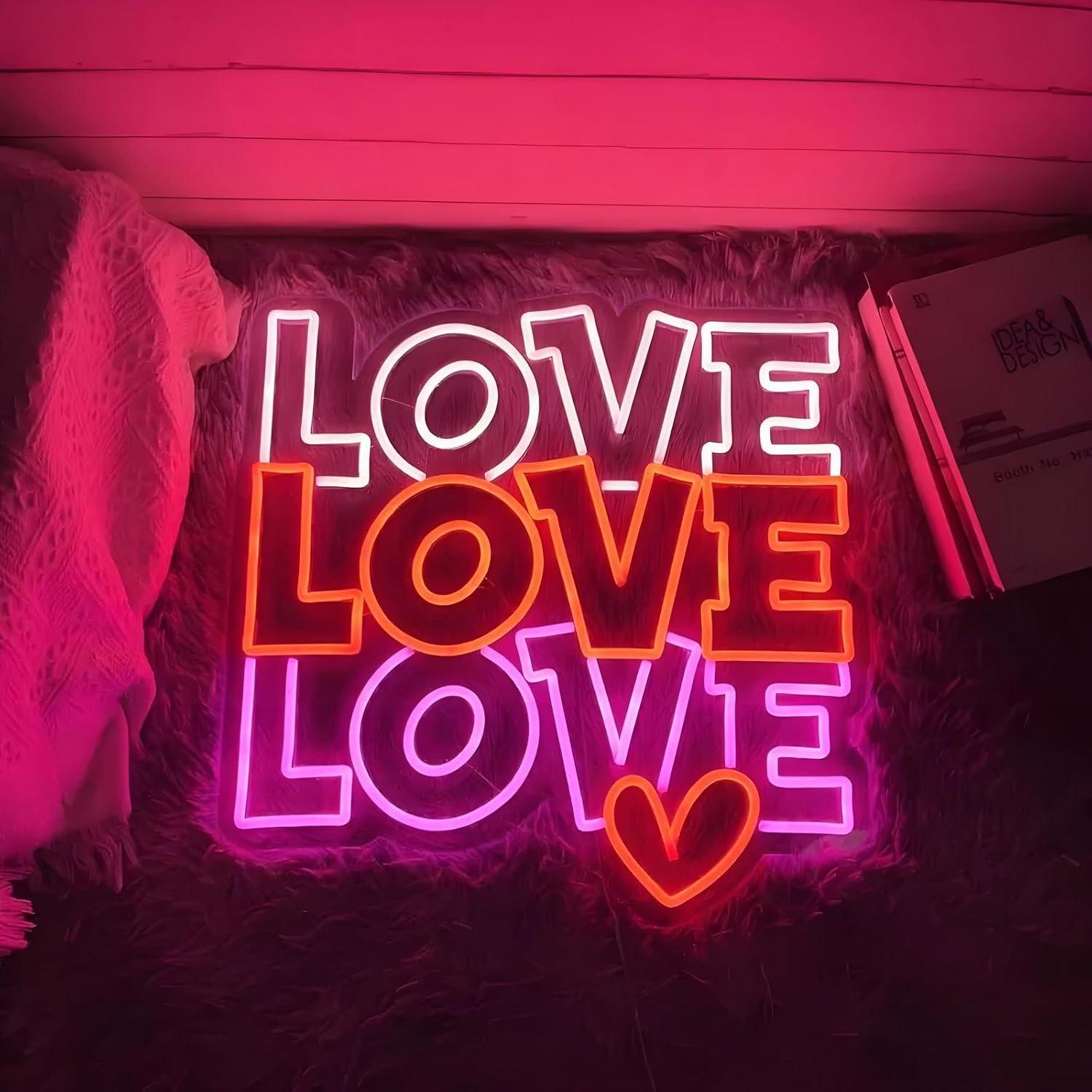 Love Neon Sign USB Dimmable LE - Lighting Decoration For Wedding 리뷰 및 가격