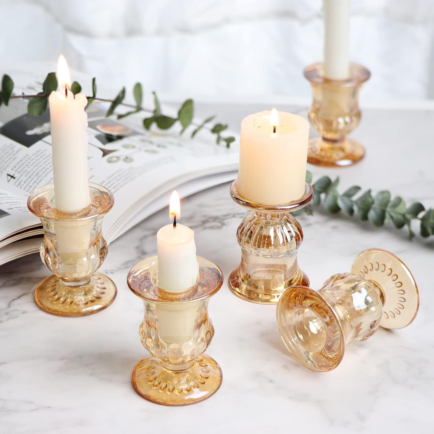Gold Candlestick Holders Set o - Candle Holder Set 리뷰 및 가격