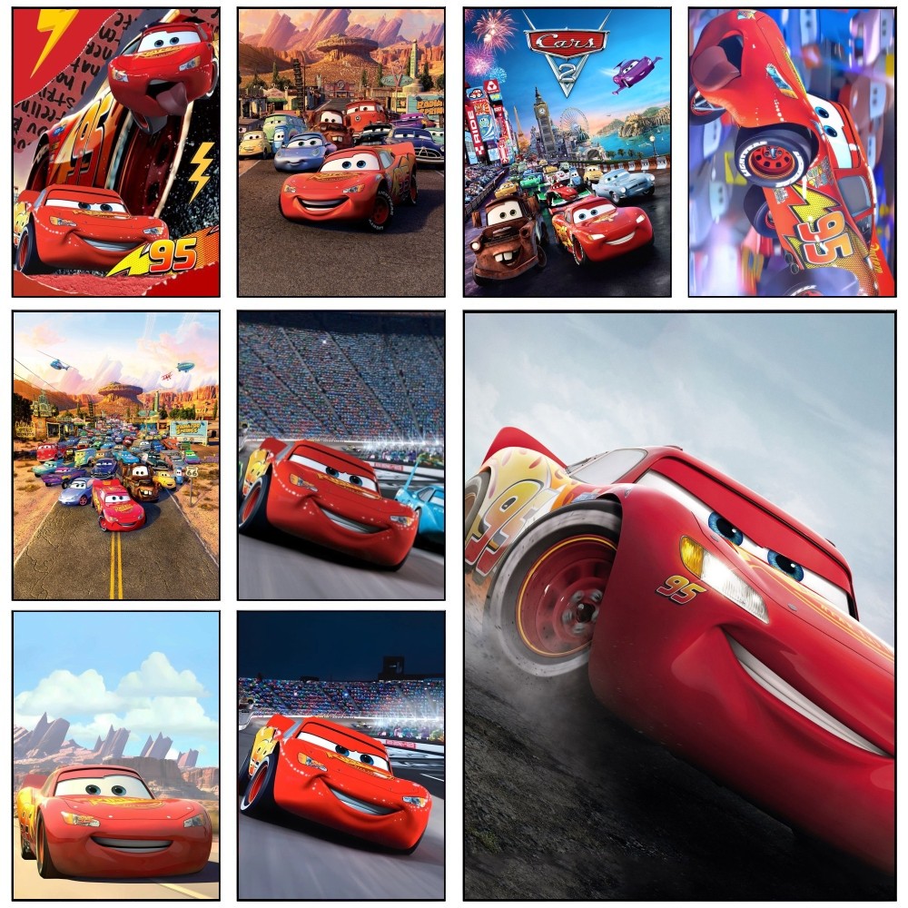 1PC Lightning McQueen Poster S - Lighting Mcqueen Decor 리뷰 및 가격