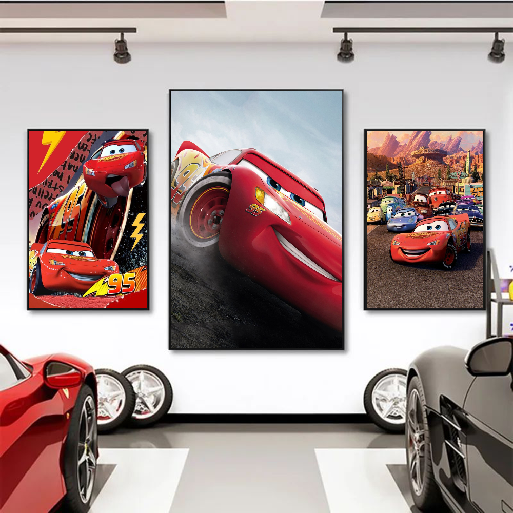 1PC Lightning McQueen Poster S - Lighting Mcqueen Decor 리뷰 및 가격