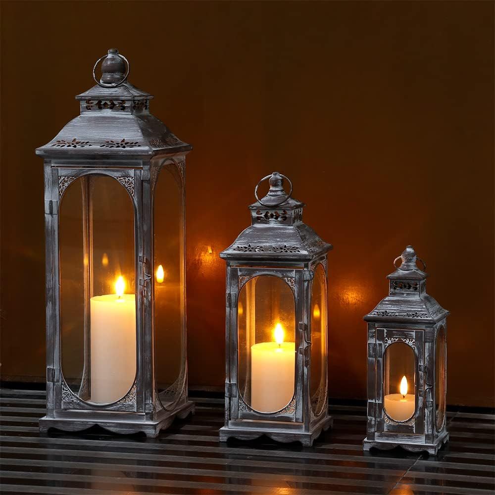 Set o 3 Vintage Candle Lantern - Candle Holder Set 리뷰 및 가격