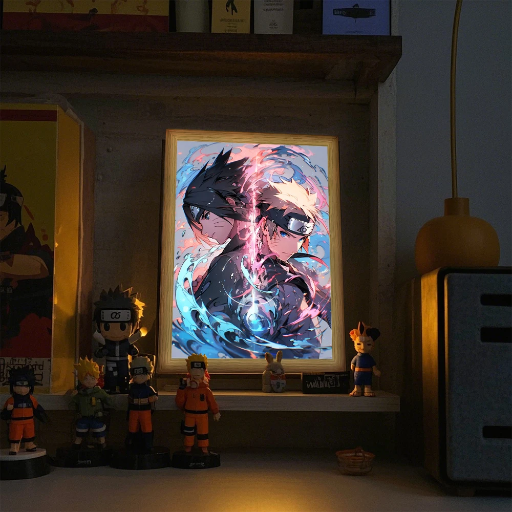 Anime Naruto Figure Sticker Li - Lighting Room Decor Photo 리뷰 및 가격