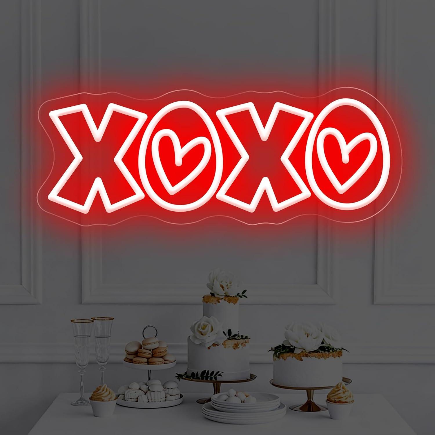 XOXO Neon Sign USB Dimmable LE - Lighting Decoration In Bedroom 리뷰 및 가격