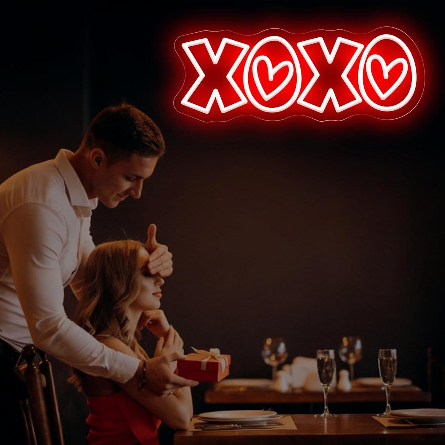 XOXO Neon Sign USB Dimmable LE - Lighting Decoration In Bedroom 리뷰 및 가격